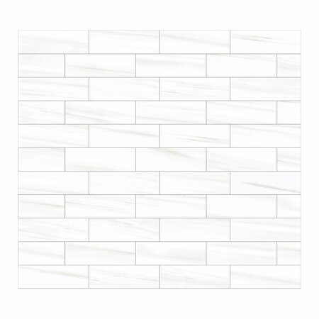 ANDOVA TILES SAMPLE-Doric 4 in. x 12 in. Ceramic Marble Look Subway Wall Tile SAM-ANDDORC871